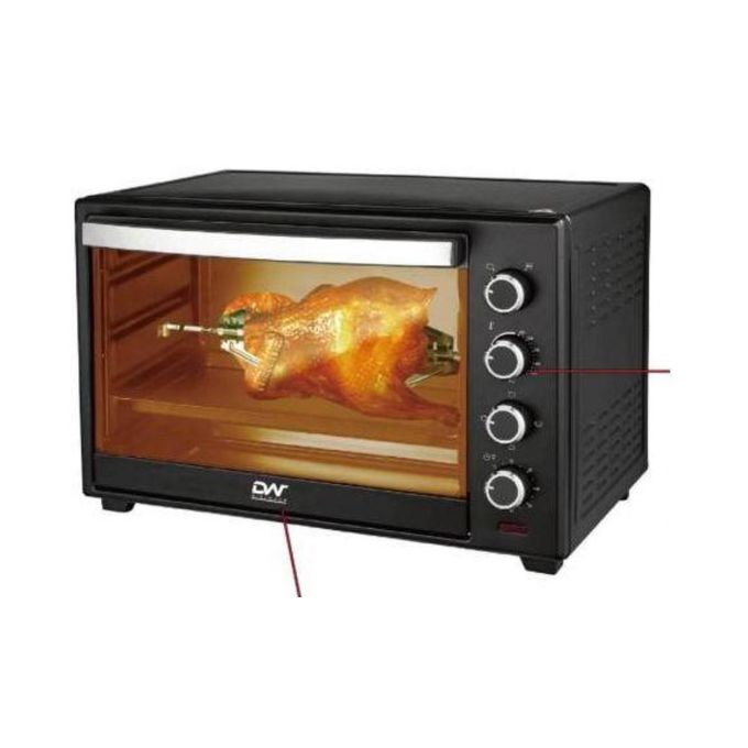 Digiwave 48 Liters Electric Mini Oven 2000w With Rotisserie Function - Black - view 1 (Silver)