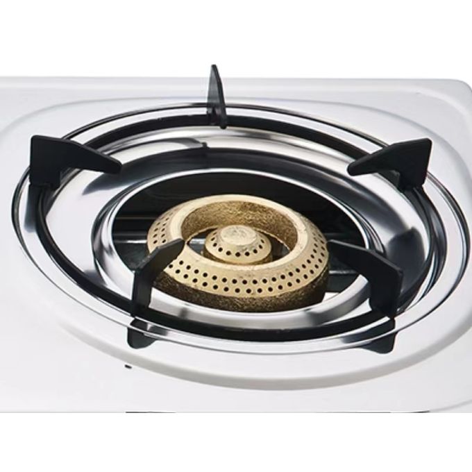 Global Star Double Burner Gas Stove Stainless Steel - White view 2