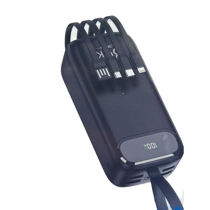 30000mAh fast charging 4 way powerbank with Light - Black - ORAIMO