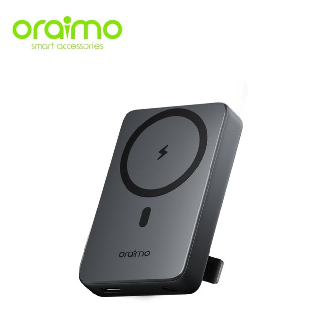 Oraimo MagPower 15 Power Bank 10000mAh Wireless Strong Magnetic Attachment - Black - ORAIMO