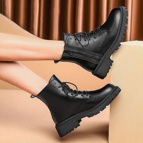 SXCHEN Women's Fashionable British Style Martin Boots thumbnail 2