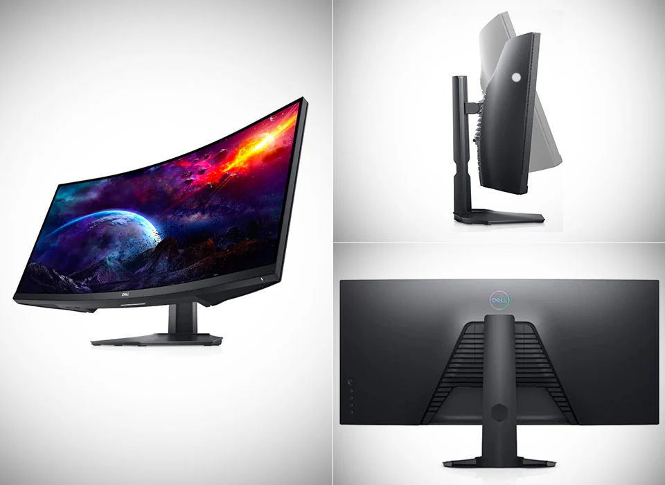 Dell Curved Gaming, 34 Inch Curved Monitor - S3422DWG view 3