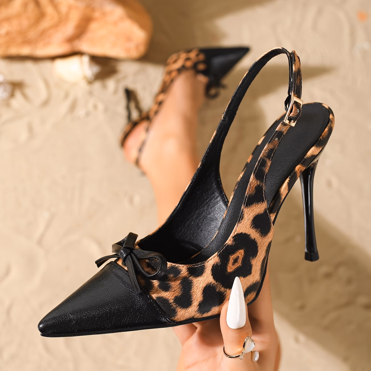 Elegant Pointed-Toe High Heels for Women, Stylish Dress Shoes., Women Shoes - view 1 (Black) UK 6
