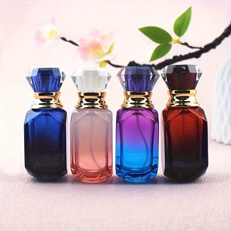 Perfume Spray Bottles, Random Gradient Colors, High-End Refillable Glass Empty Bottles, Luxury Press-Type Large Capacity Spray Bottles thumbnail 2 (Rose)