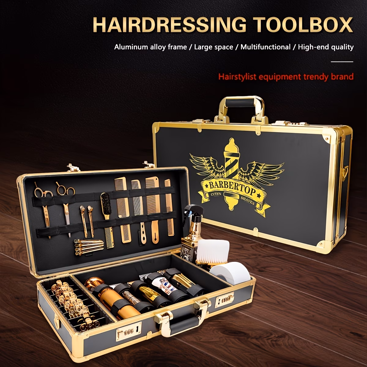Professional Hairdresser Tool Case - Multi-Functional, Portable Salon Stylist Organizer with Metal ConstructionProfessional Hairdresser Tool Case - Multi-Functional, Portable Salon Stylist Organizer with Metal Construction image 1 Professional Hairdresser Tool Case - Multi-Functional, Portable Salon Stylist Organizer with Metal ConstructionProfessional Hairdresser Tool Case - Multi-Functional, Portable Salon Stylist Organizer with Metal Construction - view 1 (Rose)